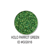 Glitter-Holo Parrot Green 0.5oz
